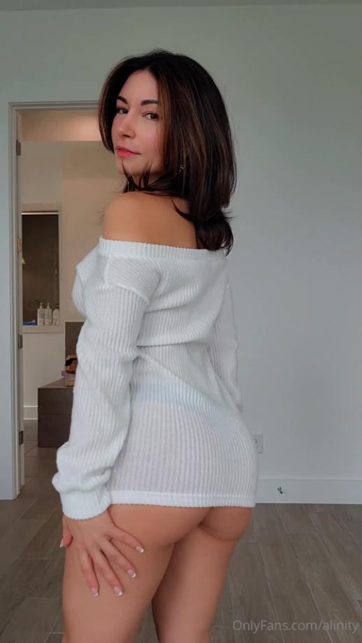 Alinity Nude Nipple See-Through Dress