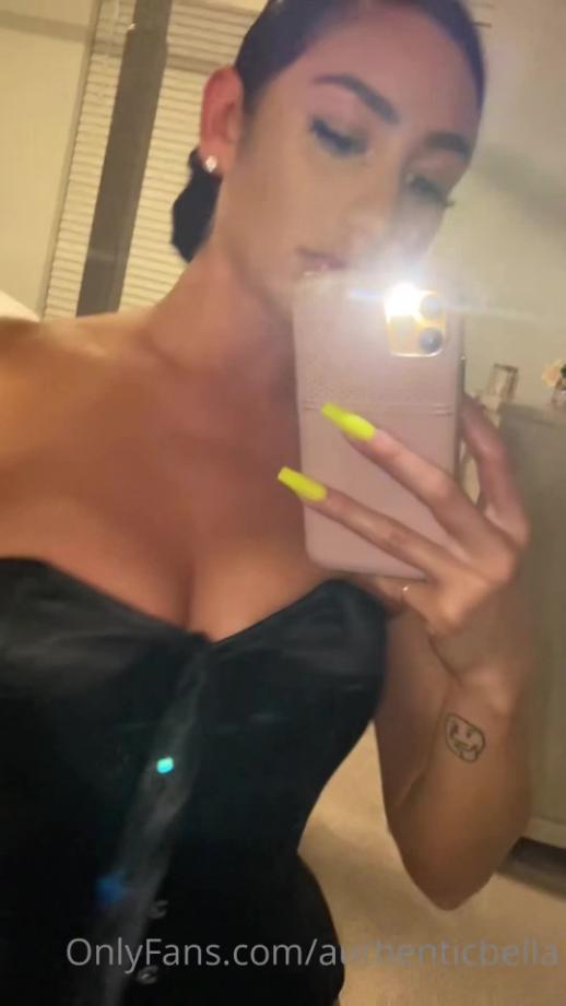 Authenticbella Nude Corset Selfie