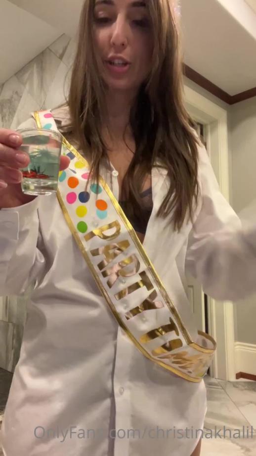 Christina Khalil Drunk Birthday Livestream Part 1 Leaked