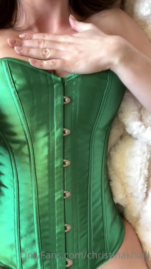 Christina Khalil Green Corset Strip