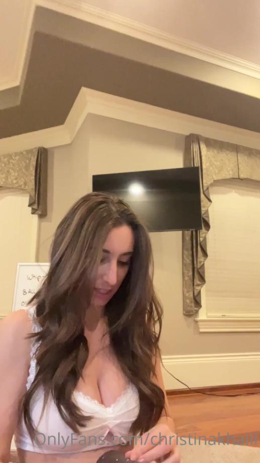 Christina Khalil Wet See-Through January Onlyfans Livestream Leaked