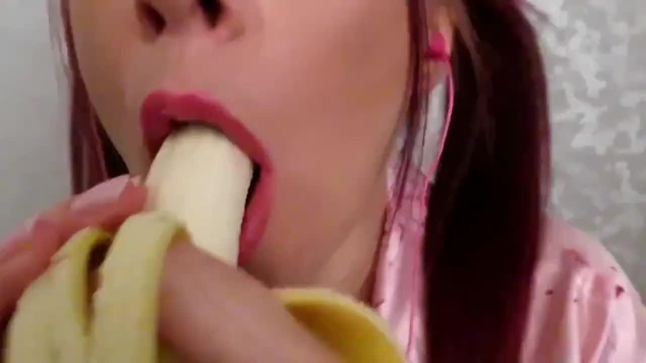 Flirty Asmr Banana Sucking