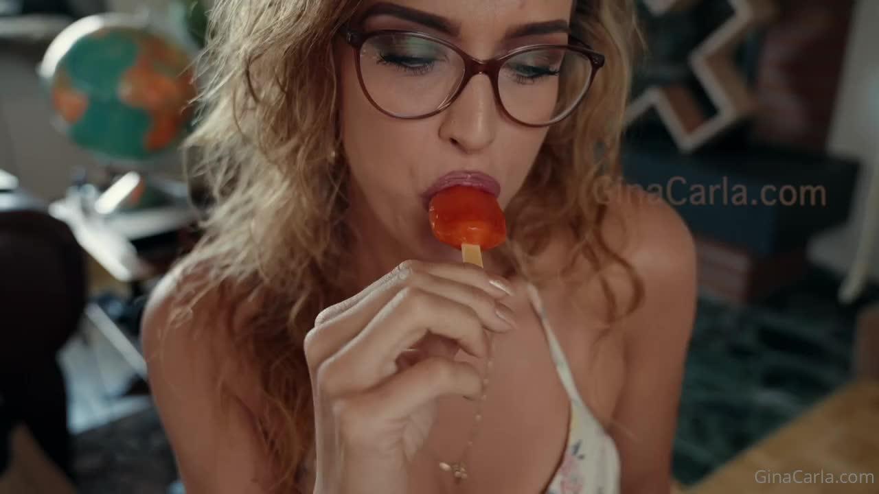 Gina Carla Sucking Popsicle Asmr  – Asmr