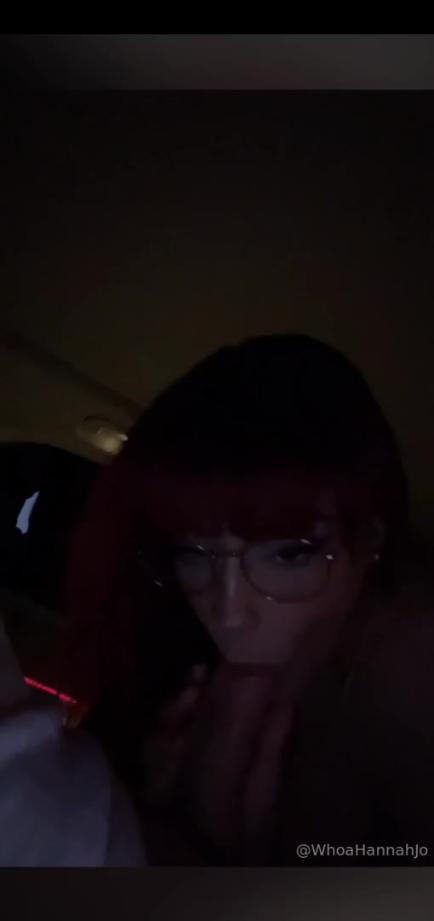 Hannah Jo Car Blowjob Cum On Tits