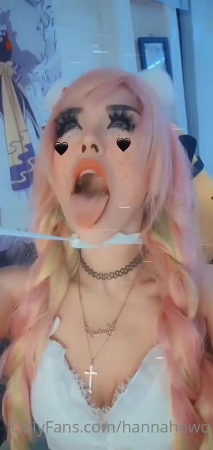 Hannah Owo Sexy Cosplay Leash Tease