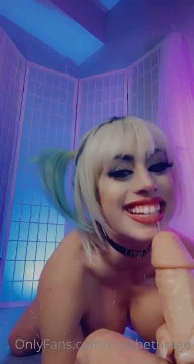 Harley Quinn Elizabeth Rage Porn Dildo Sucking  – Onlyfans