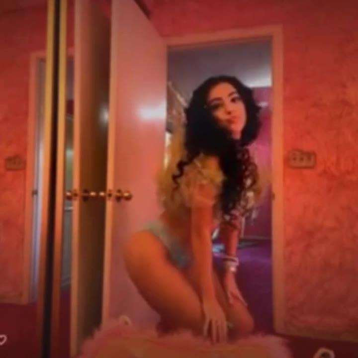 Malu Trevejo Nude See-Through Lingerie