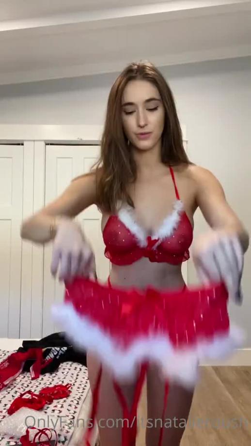 Natalie Roush Christmas Lingerie Try On  – Onlyfans